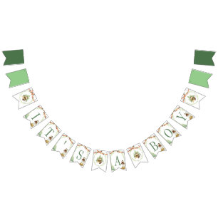 Lumberjack Party buntbanderoll Det är en pojke Vimplar