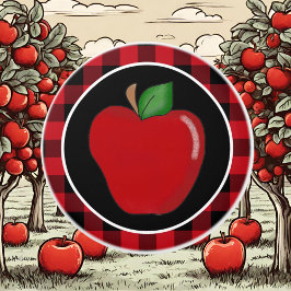 Lumberjack plaid Land köksäpple Knopp