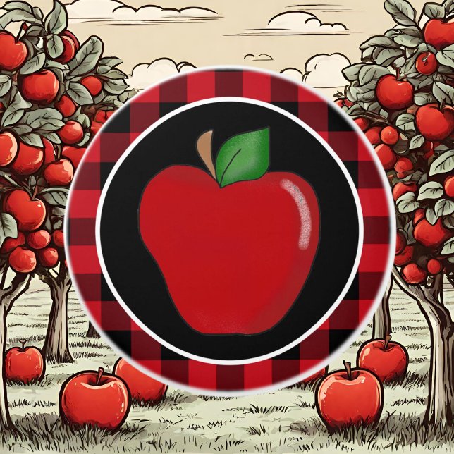 Lumberjack plaid Land köksäpple Knopp (Skapare uppladdad)