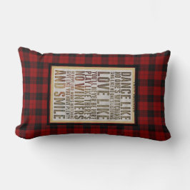 Lumberjack Quote DANCE LIKSOM NOONES WATCHING Anpa Lumbarkudde
