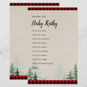 Lumberjack Red Play Prayers för Baby