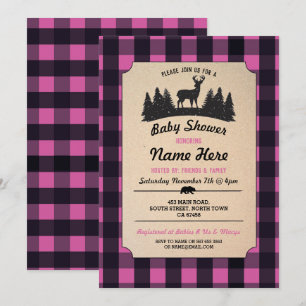 Lumberjack Rosa Babyskor Skogsmark Inbjudan