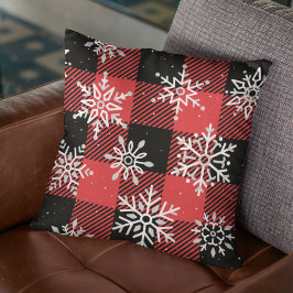Lumberjack Snowflake Woodsman Tartan Play Kudde