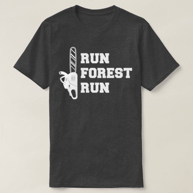 Lumberjack Springa Forest Springa w T Shirt (Design framsida)