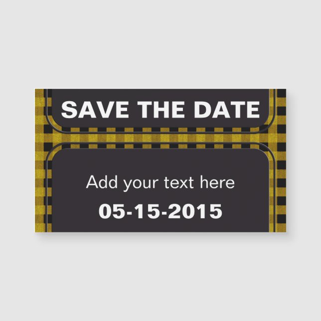 Lumberjack Stil - gult väv + dina idéer (Framsida)