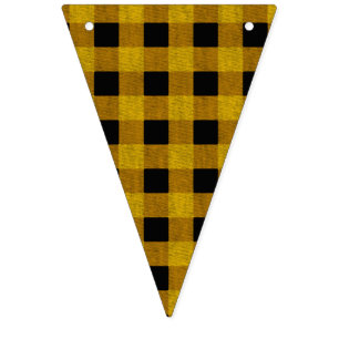 Lumberjack Stil - gult väv + dina idéer Vimplar