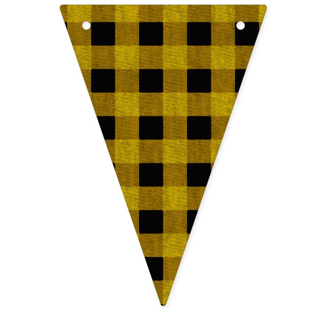 Lumberjack Stil - gult väv + dina idéer Vimplar (Första flaggan)
