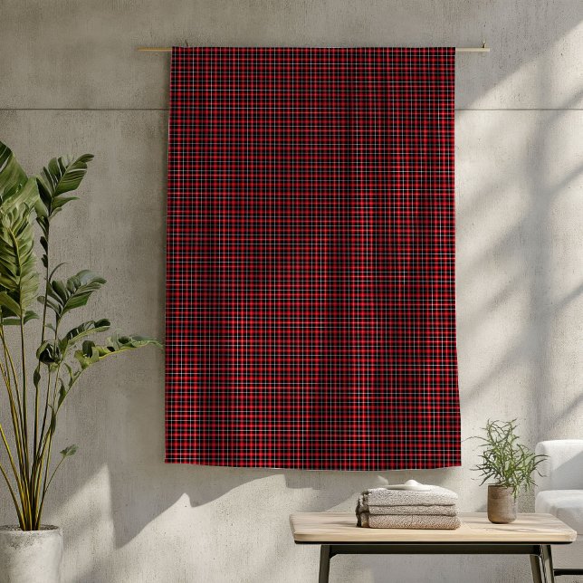 Lumberjack Throw - Red Black Play för Mysiga nätte Fleecefilt (Lumberjack Throw – Red Black Plaid for Cozy Nights Fleece Blanket)