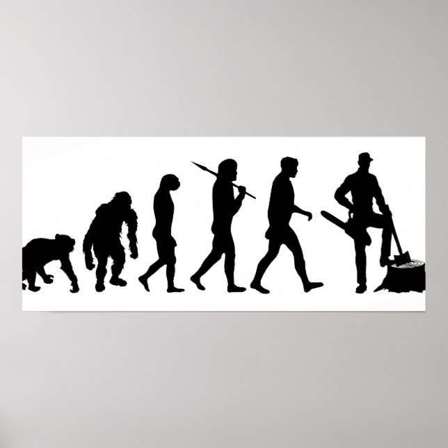 Lumberjack träd feller loggar bunyanarbete poster (Framsidan)