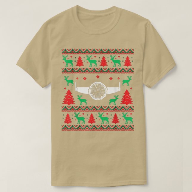 Lumberjack Ugly jul Sweaters T Shirt (Design framsida)