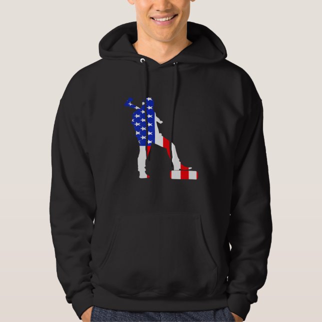 Lumberjack Usa Flag American Inside Me Forest Wood Hoodie (Framsida)