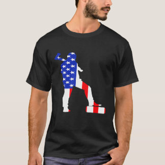 Lumberjack Usa Flag American Inside Me Forest Wood T Shirt