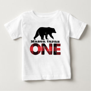 Lumberjack Wilderness Boys First Birthday Shirt Tee Shirt
