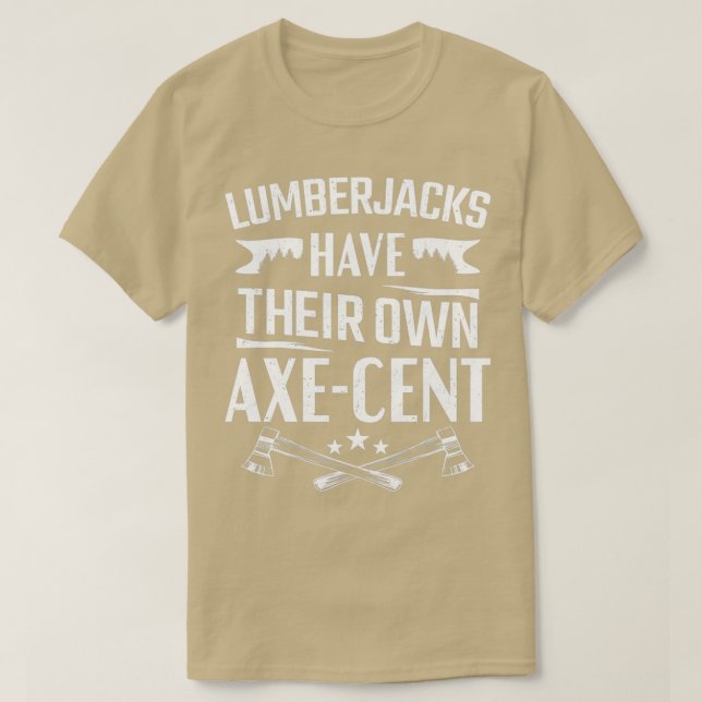 Lumberjackerna har sin egen Axecent Lumberjack T Shirt (Design framsida)