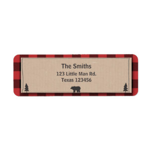 Lumberjackreturadressetikett Returadress Etikett