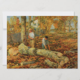 Lumberjacks Cshing Wood (av Childe Hassam)