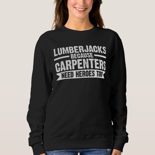 Lumberjacks för Carpenters Chainsåg T Shirt (Framsida)