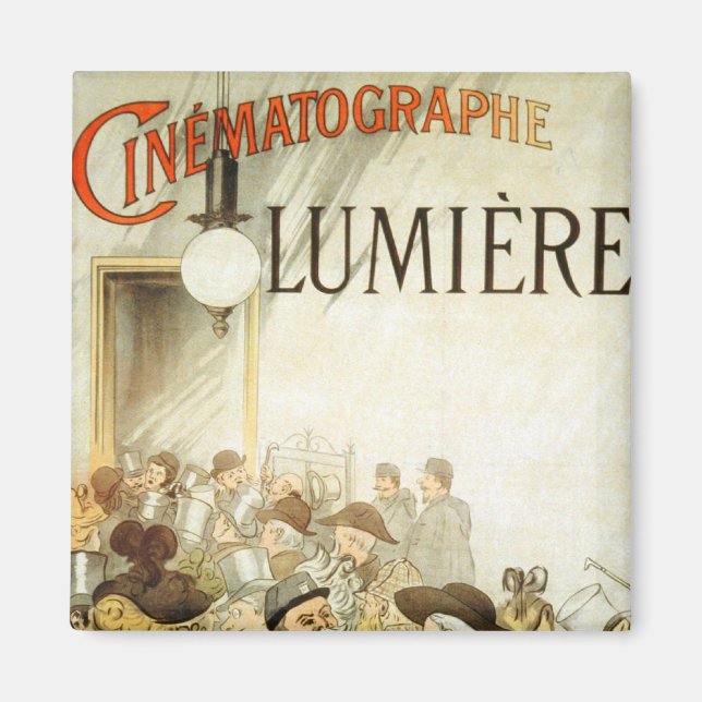 Lumière Brothers Cinema Poster Magnet (Framsidan)