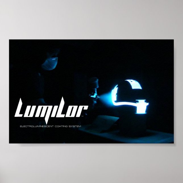 LumiLor Helmet Spray Poster (Framsidan)