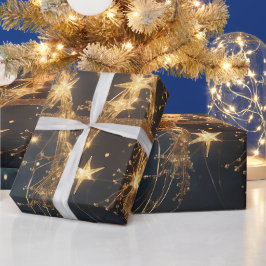 Lumina Arbor – Golden Tree Gift Wrap Presentpapper