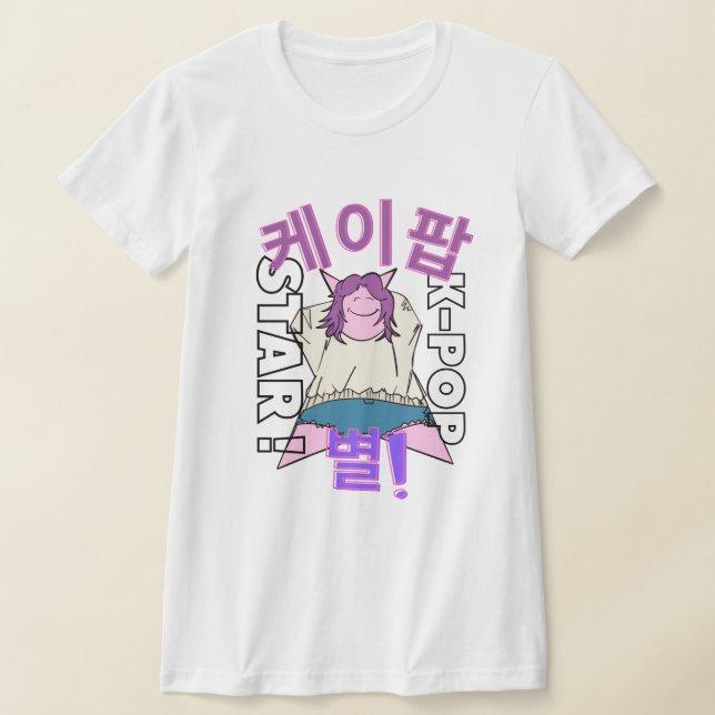 LUMINA K-Pop Idol Apparel  T Shirt (Laydown)
