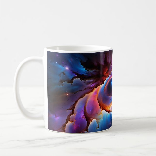 ’Luminara’ - Nebula och Galaxies Kaffemugg (Vänster)