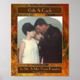 "Luminaries" Poster Fall Wedding Gift Bord