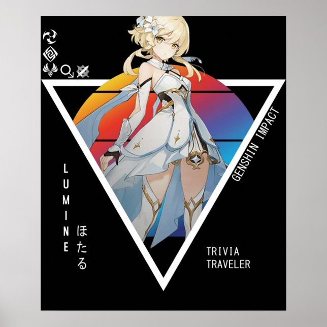 Lumine Genshin Impact Poster (Framsidan)