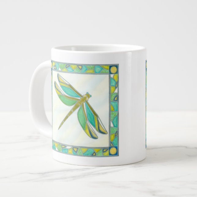 Lumined Pastel Dragonfly av Vanna Lam Jumbo Mugg (Framsida vänster)
