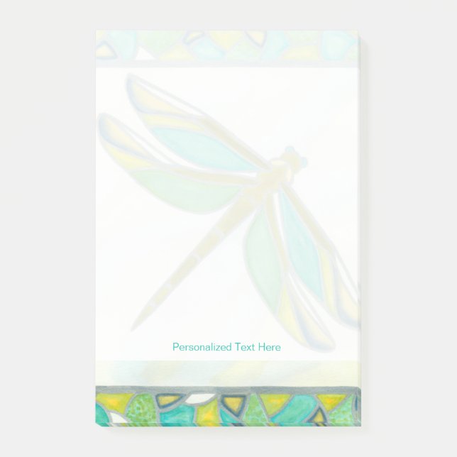 Lumined Pastel Dragonfly av Vanna Lam Post-it Block (Framsida)