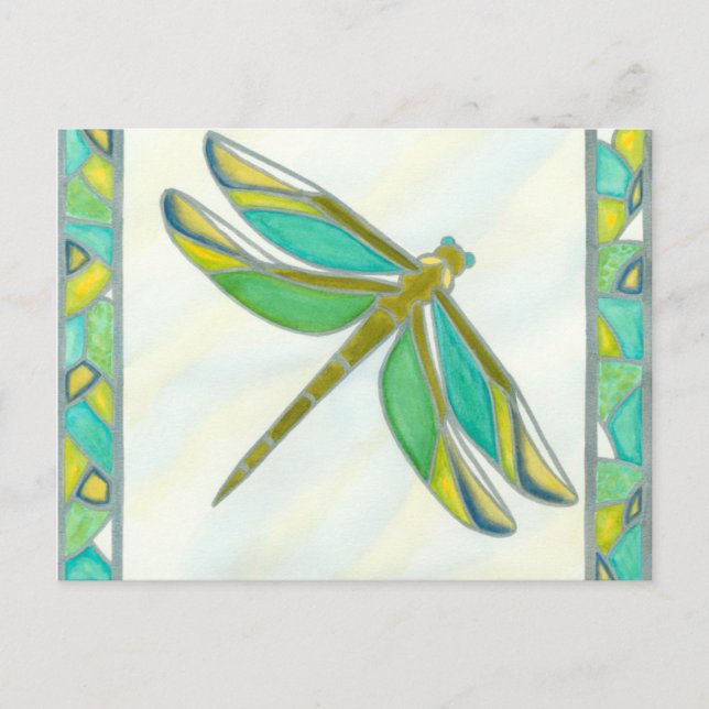 Lumined Pastel Dragonfly av Vanna Lam Vykort (Framsida)