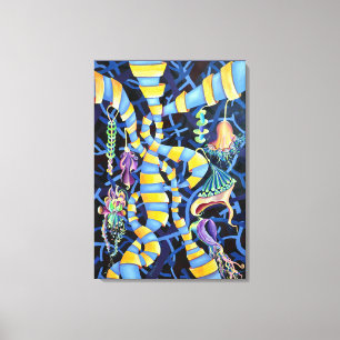 Luminescence Dam tochid Exotic Paotic Canvastryck