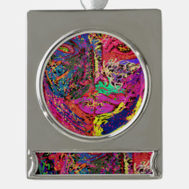 Luminescent Female Silhouette Banner Ornament