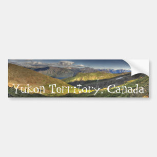 Luminescent landskap; Yukon territoriumsouvenir Bildekal