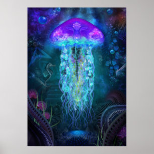 Luminescent manetaffisch poster