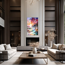 🎨 Luminescent Sunset Wall Art 🌅 Canvastryck