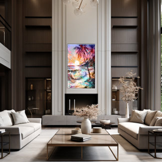 🎨 Luminescent Sunset Wall Art 🌅 Canvastryck