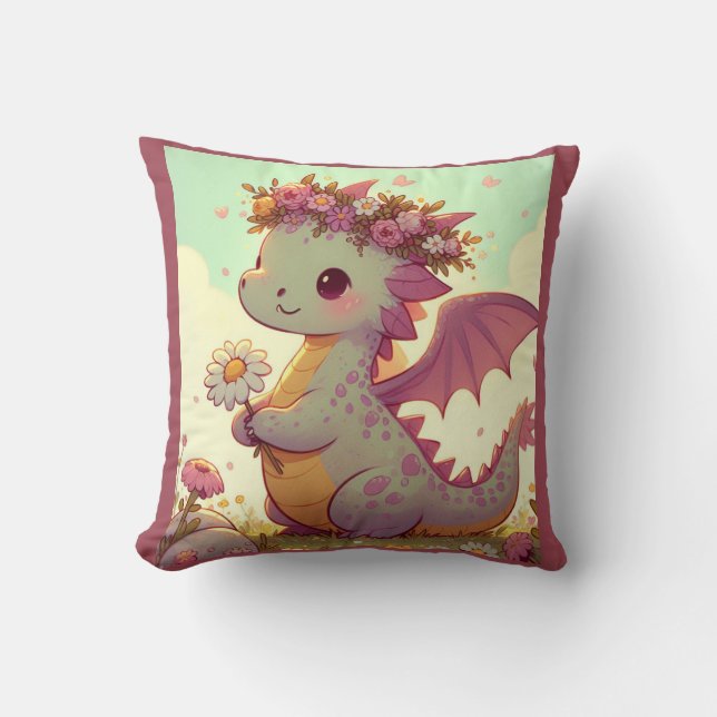 Luminexa (A Dragon Fullt of Sunbeams) Kudde (Framsida)