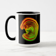Luminiös Termisk Skiktad 3D Abstrakt Geometri