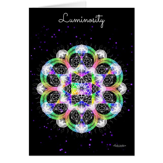 Luminiscens Hälsningskort (Framsidan)