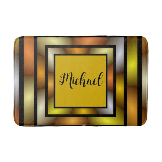 Luminiscenstunneln Färgfull trippelgrafik Namn Badrumsmatta (Framsidan)