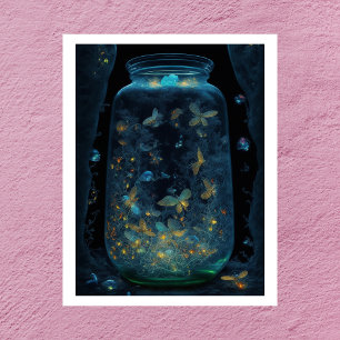 Luminiscent Butterflies Digital konst Poster