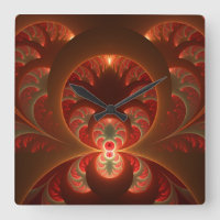 Luminös abstrakt, modern orange röd factal