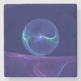 Luminös Blue Lila Dream Abstrakt Fractal Art Stenunderlägg