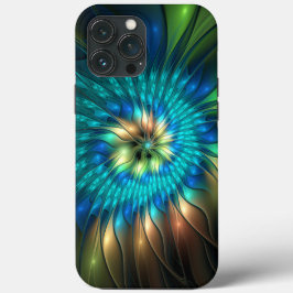 Luminös Fantasy Flower, Colorful Abstrakt Fractal