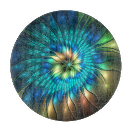 Luminös Fantasy Flower, Colorful Abstrakt Fractal