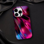Luminös flytande Metall monokrom Rosa med Namn<br><div class="desc">Detta vackra telefonfodral har en fuchsia och blå metall-bakgrund med modern anpassade. Du kan anpassa den med ditt eget namn eller monogram. Den här enheten fodral ger en underbar födelsedagspresent till vem som helst eller till och med en lagerstuffare för helgdagarna.</div>