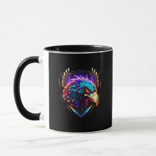 Luminös glödande konstnärlig agel mugg