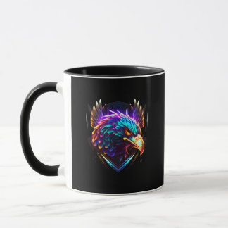Luminös glödande konstnärlig agel mugg