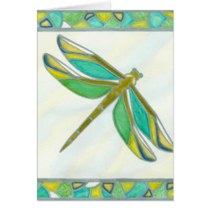 Luminös Pastel Dragonfly av Vanna Lam Hälsningskort